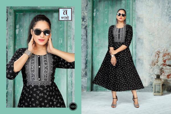 Anjali Libas Rayon Fancy Kurti Catalogue